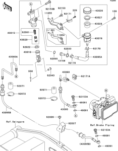 ZR1000 Задний торм цилиндр
