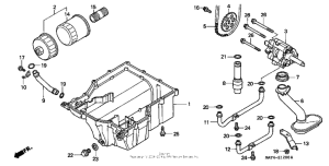 CBR1100XX Масляный насос