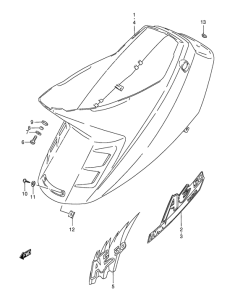 AE50 Обтекатель задний