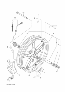 YZF-R125 Переднее колесо