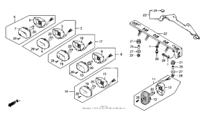 CB125T Front pilot lamp