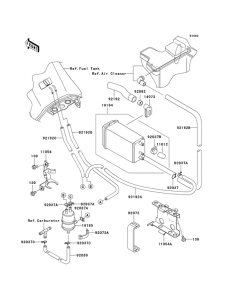 KL650 Испарительная система топлива