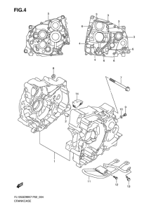 FL125 Картер двигателя