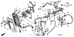 VTX1300T Радиатор