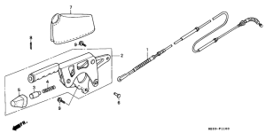 FL400R Parking brake lever