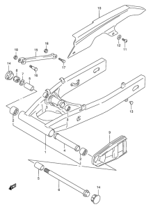 GSF600 Маятник задний