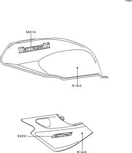 ER500 Decals(black)(er500-b1)