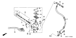 FMX650 Fr. brake master cylinder