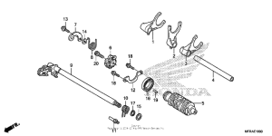 VT1300CT Вилка переключения передач