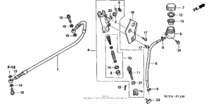 XR400R Задний тормозной цилиндр