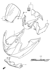GSF650 (ABS) Cowling comp