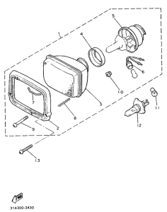 XJ600H (53KW) Фара