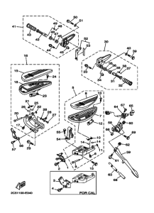 XV1900CT Support & repose pied