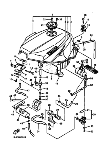 FZR1000 FZR1000G Tank fuel