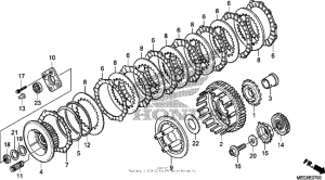VT750C2B Сцепление