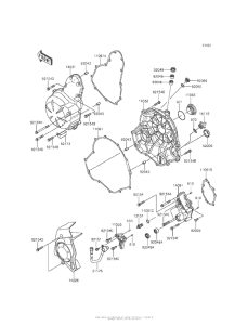 ER650 Крышки двигателя