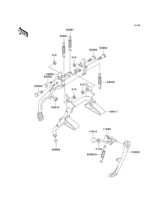 ZG1200 Подножка