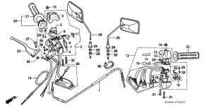 CH125 Cable / handle lever / switch
