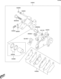  Rear brake(klx400-a2)