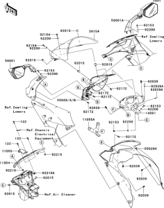 ZX1000 Обтекатели