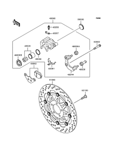 BJ250 Передний тормоз