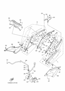 YZF-R25 サイドカバ-