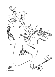 XC125E Рулевой рычаг и кабель
