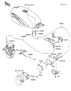 KZ1100 Адсорбер с активированным углем в сборе