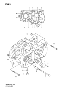JR80 Картер двигателя