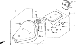 VT1100C Vt1100c seat 95-96