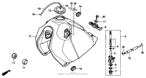 NX125 Топливный бак
