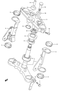 GS500 Траверса нижняя