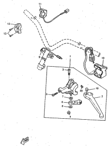 CW50RSP Handle switch. lever