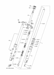 CZD300A Передняя вилка