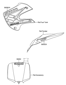 DR-Z110 Наклейка