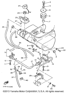 XVZ12TDK Топливный бак