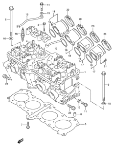 RF900 Головка цилиндров