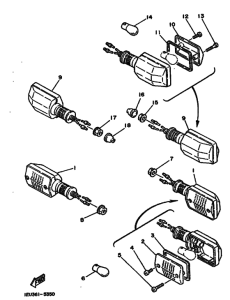 XT350 Проблесковый световой сигнал