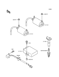 KLE250 Катушка зажигания