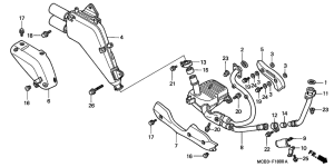 XL650V Глушитель