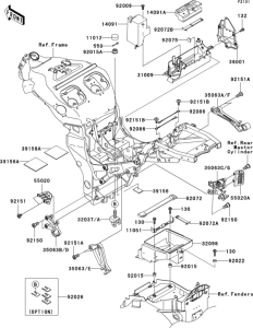 ZX1200 Рама ,крепежные детали