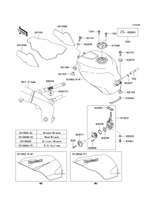 ZX600 Fuel tank(1 / 2)(zx600-j3)