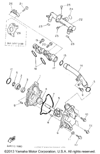 FZR1000D Водяной насос
