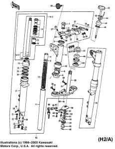  Вилка передней оси