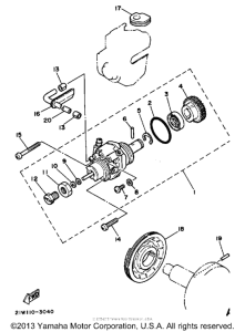 PW80K Масляный насос