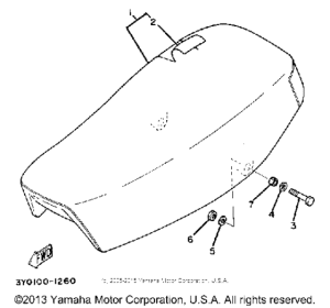 TT250J Сиденье