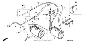 VTX1800F3 Evap canister (ac)