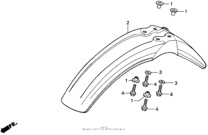 XR650L Переднее крыло