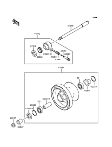 EN400 Переднее колесо