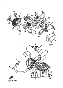 XV535 XV535G Выхлоп